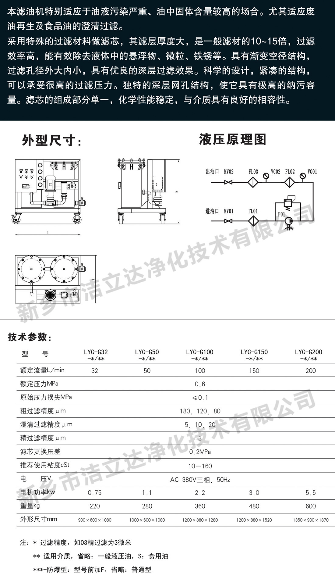 高固含量油濾油機(jī)LYC-G系列 0